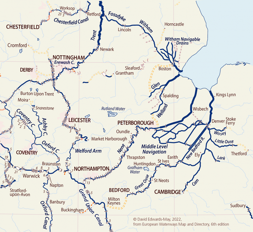 East Midlands canals (map click to open)